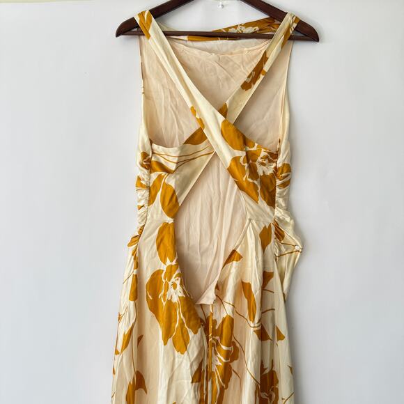 Reformation Womens Anaiis Silk Maxi Dress Maracuya Floral Size 12 NWT - Picture 8 of 11